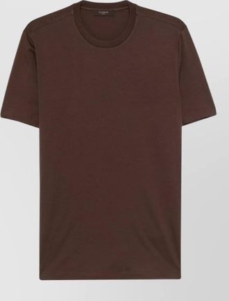 Zanone short sleeve round neck cotton t shirt
