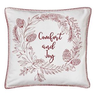 Tag Comfort and Joy White Multi Cotton Throw Pillow Soft Cozy at Nordstrom, Size Medium