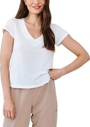 Bella Dahl Mixed V-Neck T-Shirt