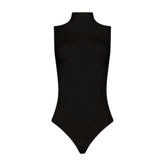 Wolford Viscose String Body - female - Wolford - Full-Body - Black - L - Tops