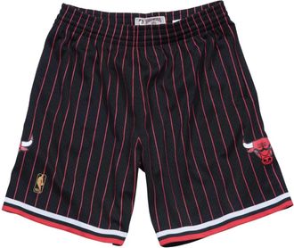 Mitchell & Ness Chicago Bulls Swingman Shorts 1996-97 - Heren - Fitness - Zwart - M - Polyester - Fitness
