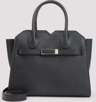 Valextra Black Milano Mini Satchel