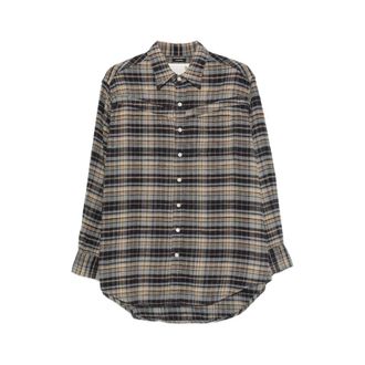 R13 Overhemden, Dames, Veelkleurig, S, Katoen, Off-Shoulder Shirt met Touwtjes