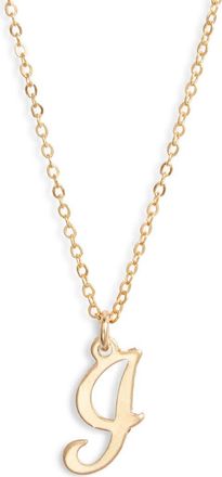 Set & Stones Gianna Initial Pendant Necklace in Gold /I at Nordstrom