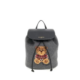 Rue Madam Marvin Love Rugzak - Dames - Tassen - Grijs - Maat: ONE Size Katoen