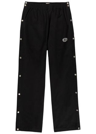 Bode Tear-away Straight-leg Twill Track Pants - Black - 36 (W36 / XL)