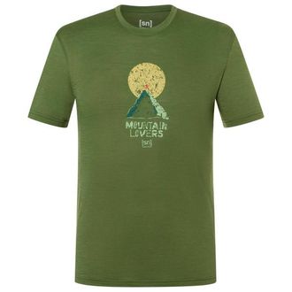 super.natural No Map Tee Merinoshirt f&uuml;r Herren | oliv