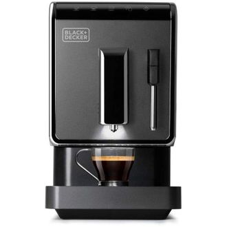 Black+Decker Black+decker BXCO1470E - Macchina da caffè superautomatica, 19 bar, 1470W, ultra sottile, riscaldamento ultra rapido con Thermoblock, serbatoio da