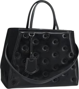 Fendi Pre-owned Patent Leather Hand Bag - Dames - Vintage Handtas - Zwart - ONE Size - Vintage