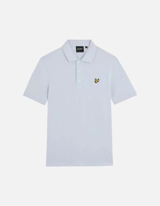 Lyle & Scott Mens Lyle & Scott Mens Polo Shirt Short Sleeve Summer Golf Tee Cotton Jersey Sports - Blue - Size: 38