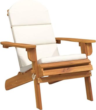 vidaXL Vidaxl - Silla De Jard&iacute;n Adirondack Con Cojines Madera Maciza Acacia