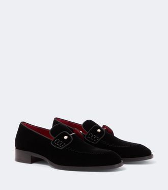 Christian Louboutin Chambelimoc velvet loafers