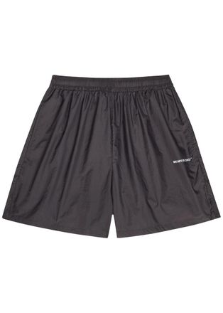 Mki Miyuki Zoku Hyperlight Wind Logo Nylon-blend Shorts - Raisin - XL