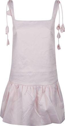 Self Portrait Flower Taffeta Structured Mini Dress