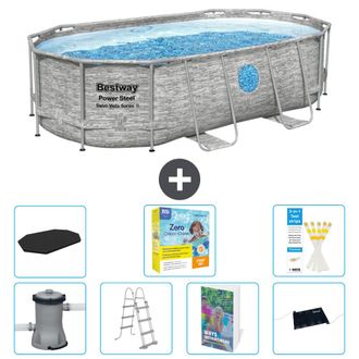 Bestway Piscina Bestway Power Steel Oval - 427x250x100 Cm - 8-piezas S582