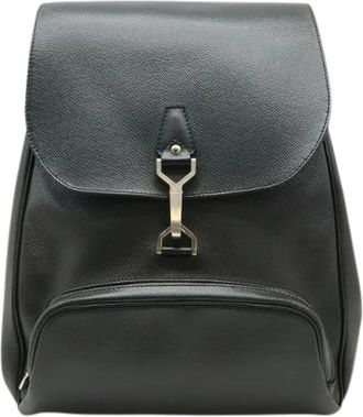 Louis Vuitton Pre-owned Taiga Rugzak - Dames - Vintage Rugzakken - Zwart - ONE Size - Leer - Vintage