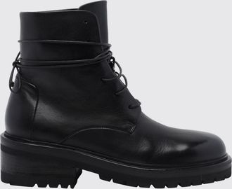 Mars&egrave;ll Calzone Smooth Leather Combat Boots with Serrated Rubber Sole
