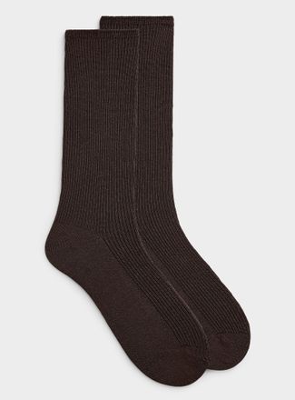 McGregor Mens Non-elastic ribbed wool dress socks