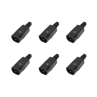 OEM Compatible Con 30 Enchufes Adaptadores De Corriente Iec 320 C14 Con Conectores Macho Desmontables De 3 Pines