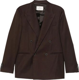 Manuel Ritz Blazer met dubbele rij knopen - Bruin