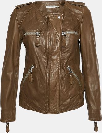 Isabel Marant Etoile Brown Leather Kady Jacket