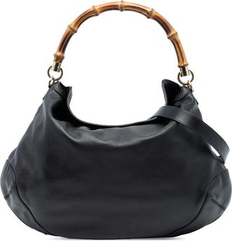 Gucci 2016-2025 Leather Peggy Bamboo satchel - Nero