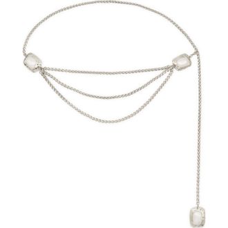 Petit Moments Giovanna Chain Belt in Pearl/Silver at Nordstrom