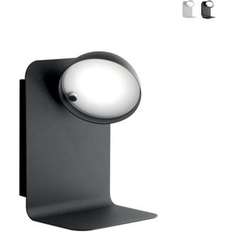 Fan Europe Applique led boing in metallo nero con testa orientabile e presa usb