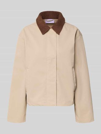 Jack & Jones Regular Fit Jacke mit Umlegekragen Modell Wilma in Sand, Gr&ouml;&szlig;e XL