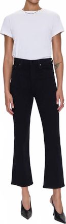 Pistola Denim Lennon High Rise Cropped Bootcut Jeans In Black Noir