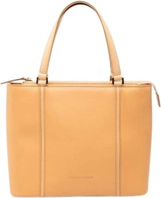 Burberry Pre-owned Handbags, female, Brown, Size: ONE SIZE Pre-owned Vintage Leather Tote