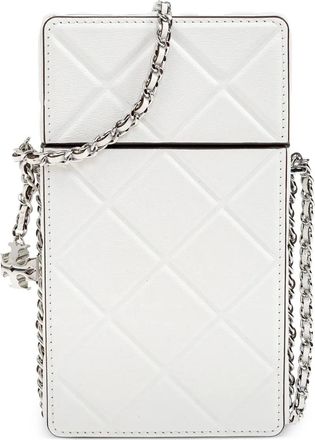 Tory Burch Pouch per smartphone con placca logo - Bianco