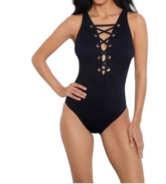 Miraclesuit Steffi One Piece Swimsuit In Black
