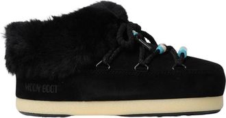 Moon Boot Shearling Snow Boots voor Vrouwen - Dames - Winterlaarzen - Zwart - 39 EU - Su&egrave;de - Schoenen