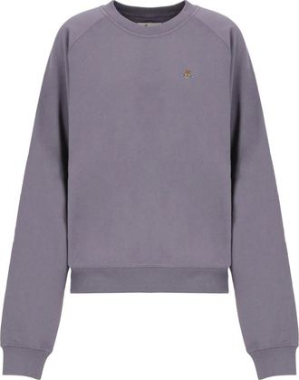 Vivienne Westwood Hoodies & sweatvesten, Dames, Paars, XS, Katoen, Crewneck Sweatshirt