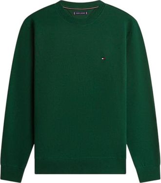 Tommy Hilfiger Terry Crew Neck Sweatshirt - Heren - Sweatshirts - Groen - XL - Katoen - Hoodies & sweatvesten