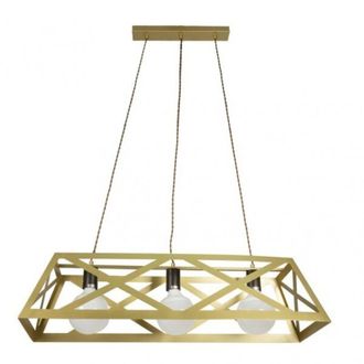 Fabrilamp Fabrilamp - Colgante Rectangular Melli 3xe27 Oro