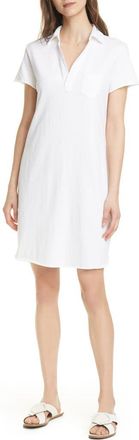 Frank & Eileen Short Sleeve Polo Dress in White at Nordstrom, Size X-Small