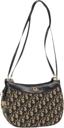 Dior Pre-owned Shoulder Bags, female, Multicolor, Size: ONE SIZE Pre-owned Vintage Canvas Shoulder Bag