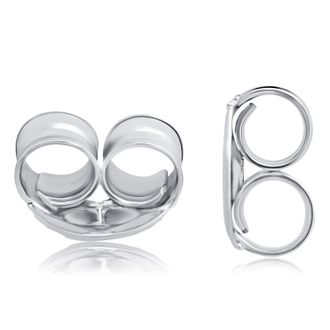 MAX + STONE 14 Yellow or White Butterfly Push Backs for Stud Earrings 4mm or 5mm