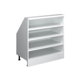 Vicco Armario Para Techo Inclinado Rion, Blanco, 80 X 81.6 Cm Con 4 Compartimentos, Vicco