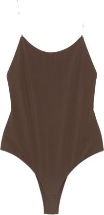 Jacquemus Brown Solid Swimwear