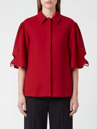 Blumarine Camicia a maniche corte con colletto classico e spalle scese