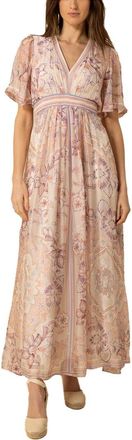 Hale Bob Hale Bob Jaliyah Silk-Blend Maxi Dress