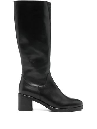 Paola Parisi Roma 60 mm leather knee-high boots - Black