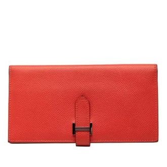 Herm&egrave;s Pre-owned Wallets, unisex, Red, Size: ONE SIZE Pre-owned Long Wallet