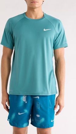 Nike Short Sleeve Hydroguard Swim Shirt in Mineral Teal at Nordstrom Rack, Size X-Large