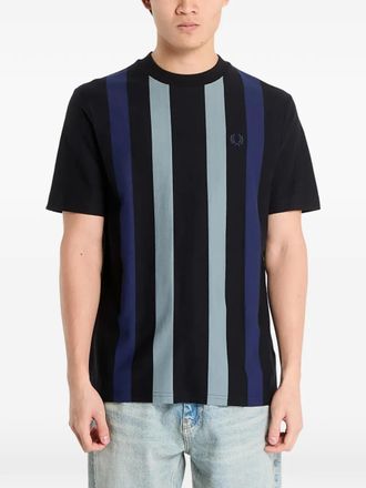 Fred Perry vertical-stripe T-shirt - Nero