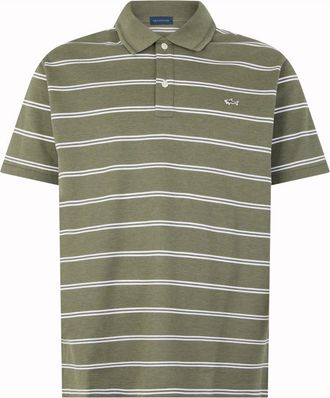 Paul & Shark Katoenen Polo met Applicatie - Heren - Polos - Groen - 3XL - Katoen - Tops