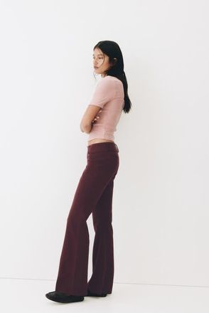 H&M Flared dress pants in Burgundy at Nordstrom, Size 12